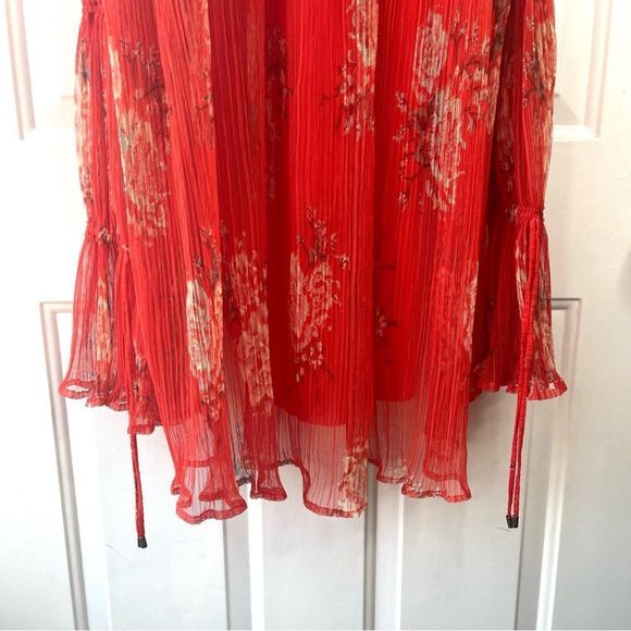 Free People Dahlia Tunic with Sleeve Detail in Vintage Floral Pop Combo Size XS - Picture 14 of 16